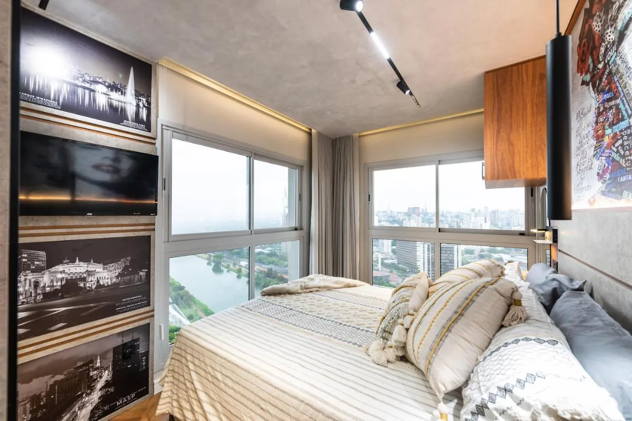 Riverone 23O Andar - Apartamento Ultra Moderno De Luxo 2 Dorm + 2 Banheiros Piscina Borda Infinita Sao Paulo Daire