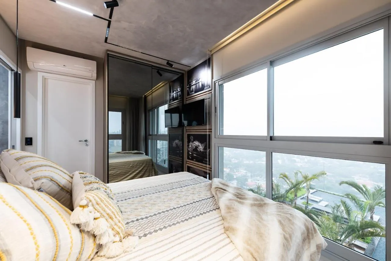 Riverone 23O Andar - Apartamento Ultra Moderno De Luxo 2 Dorm + 2 Banheiros Piscina Borda Infinita Sao Paulo Daire