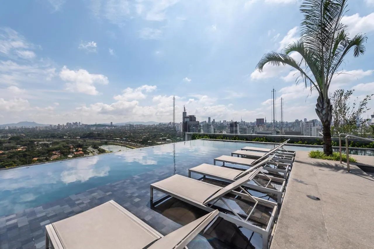 Daire Riverone 23O Andar - Apartamento Ultra Moderno De Luxo 2 Dorm + 2 Banheiros Piscina Borda Infinita Sao Paulo