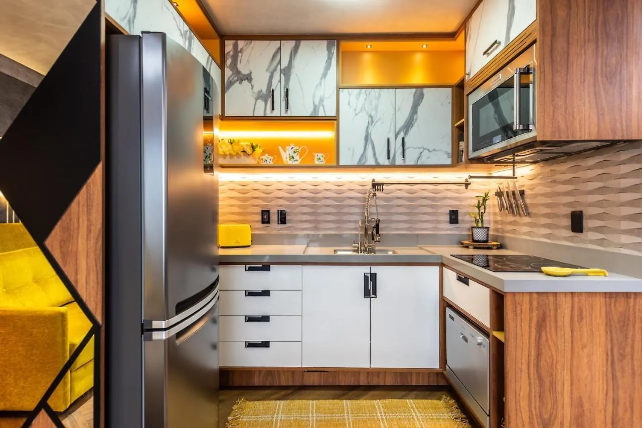 Daire Riverone 23O Andar - Apartamento Ultra Moderno De Luxo 2 Dorm + 2 Banheiros Piscina Borda Infinita Sao Paulo