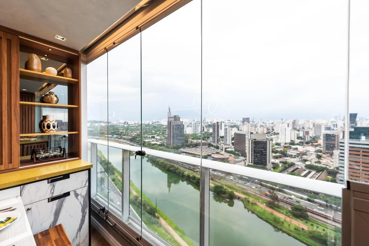Riverone 23O Andar - Apartamento Ultra Moderno De Luxo 2 Dorm + 2 Banheiros Piscina Borda Infinita Sao Paulo Daire