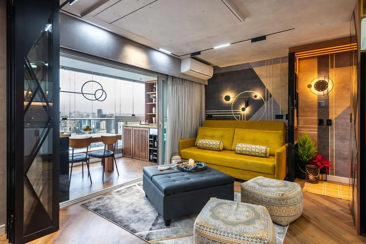 Riverone 23O Andar - Apartamento Ultra Moderno De Luxo 2 Dorm + 2 Banheiros Piscina Borda Infinita Sao Paulo Daire